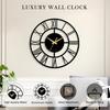 Decorative Metal Wall Clock | Stylish & Fancy Silent Sweep Wall Clock for Living Room, Bedroom & Hall, Antique Designer
