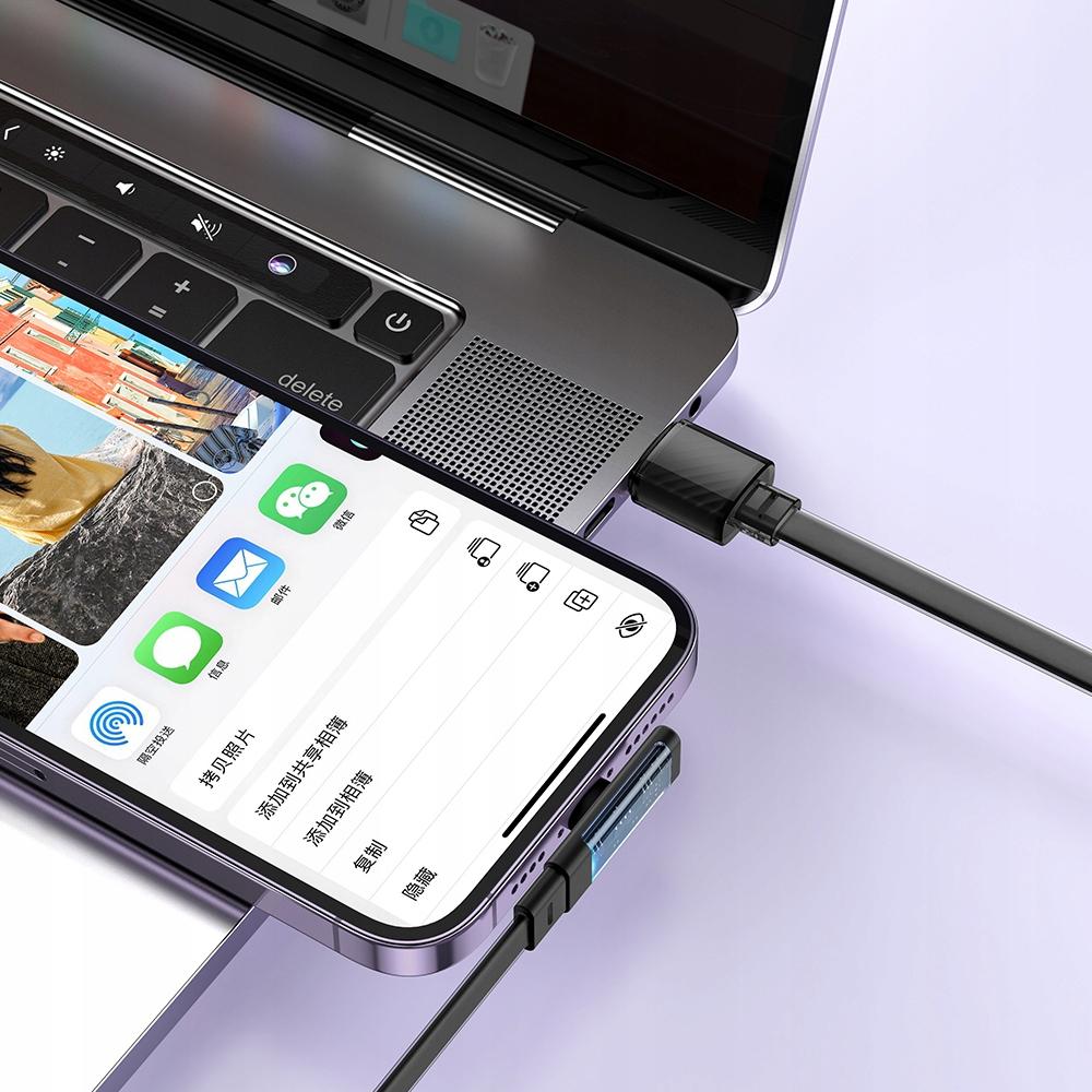 Cable For Iphone, Angular, Powerful, Superfast, Mcdodo, 100W, 1.2M, Black