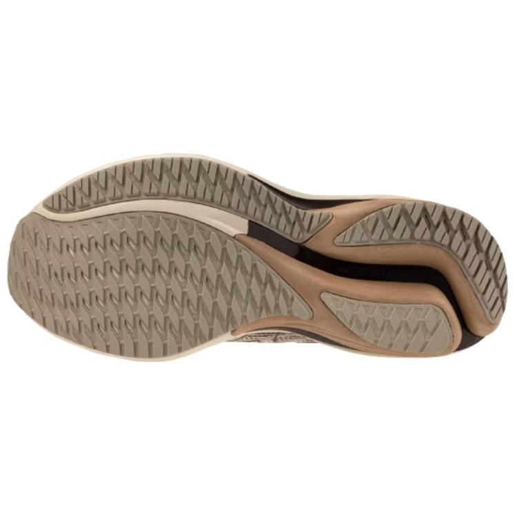 Mizuno Wave Rider 28 Super Wide Летние Песочные Мужские Кроссовки Кремовый Summer-Sand-Beige Загар J1GC240461
