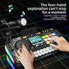 Детский музыкальный DJ-микшер с микрофоном, электронная клавиатура, Bluetooth DJ-пульт-вертушка, младший музыкальный инструмент, развивающая игрушка