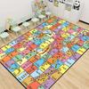Snakes and Ladders Game Pattern Carpet Non-slip Home Living Room Sofa Area Rug Children's Early Education Institutions Floor Mat