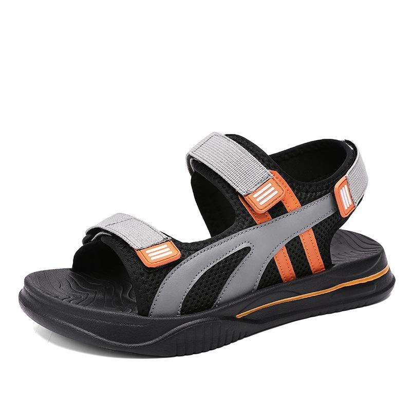 Корейская версия повседневных спортивных сандалий, мужская модная летняя новая пляжная обувь, мужские нескользящие тапочки с толстой подошвой
