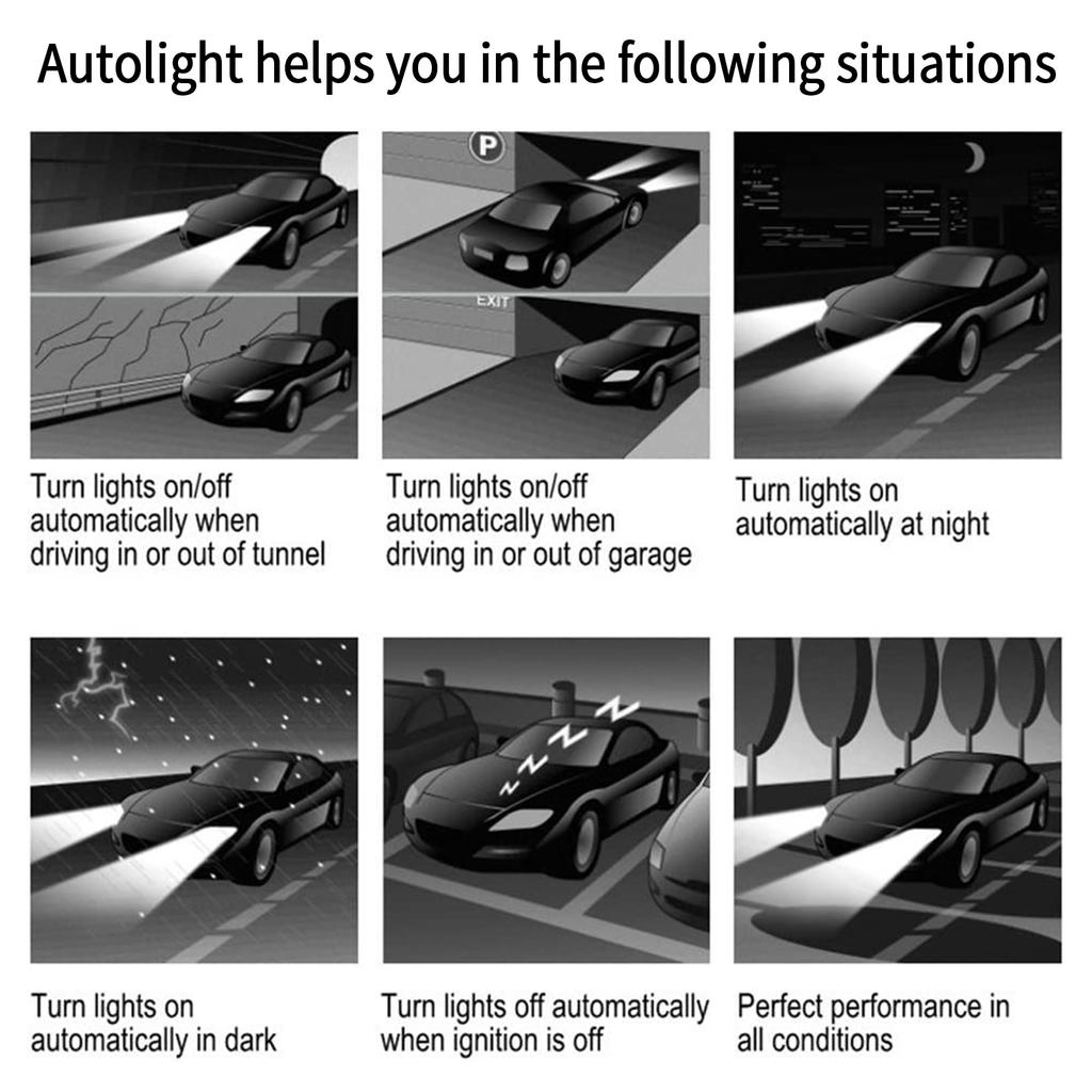 Автомобильная система датчиков освещенности автоматически управляет включением и выключением света с помощью датчика освещенности для автомобиля 12 В