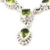 Les Trésors De Lily [H0103] - Silver 'Heaven' Peridot Necklace
