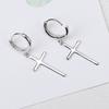Cross Earbuds for Men and Women Simple Short Earrings Temperament Personality Earrings Earrings Jewelry