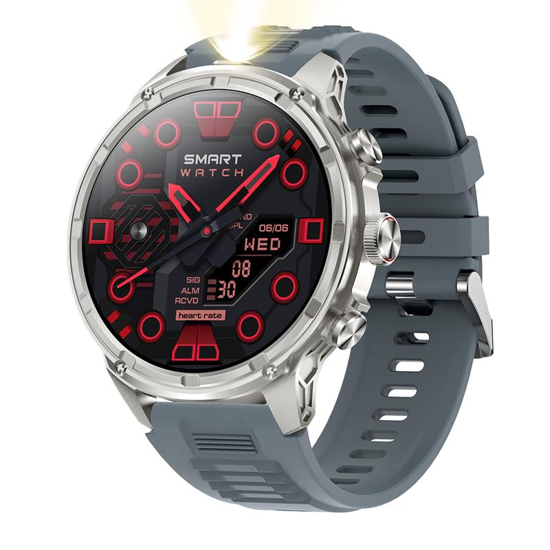 Мужские умные часы V99 для занятий спортом на открытом воздухе, светодиодный фонарик, Bluetooth-звонки, умные часы, большая батарея 710 мАч