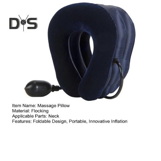 Растяжитель шеи, надувной шейный бандаж для облегчения боли в шее, регулируемая подушка для вытяжения шеи, устройство для вытяжения шеи для облегчения мышечных спазмов