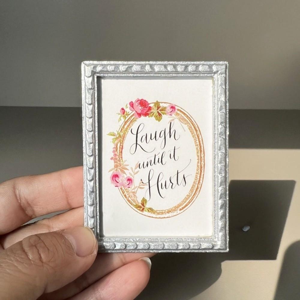 Mini Dollhouse Decor 1:12 Wall Decoration High Quality Oil Painting