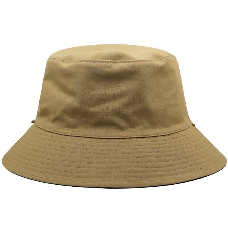 Double-sided Bucket Hat for Male and Female Couples, Black Spring and Summer Big Head Circumference Hat, Summer Sun Protection Hat, Sun Visor Hat
