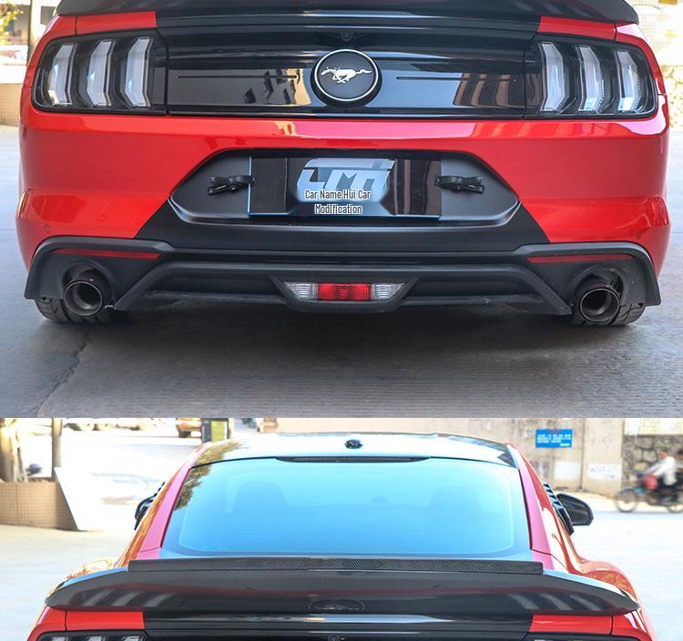 15-23 Ford Mustang TF Carbon Fiber Rear Wing - Trufiberya Punch-Free Install