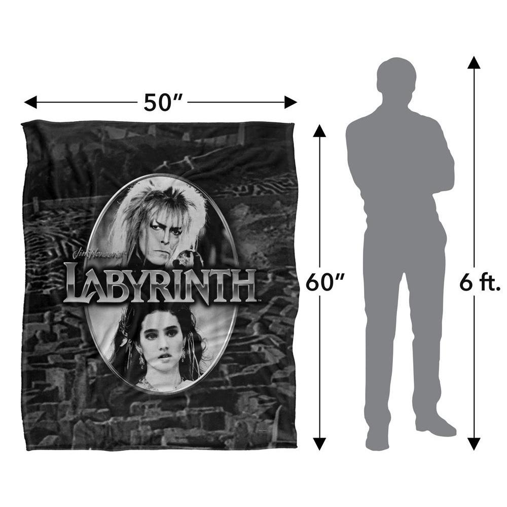 Labyrinth Maze Silky Portrait Supersoft Blanket