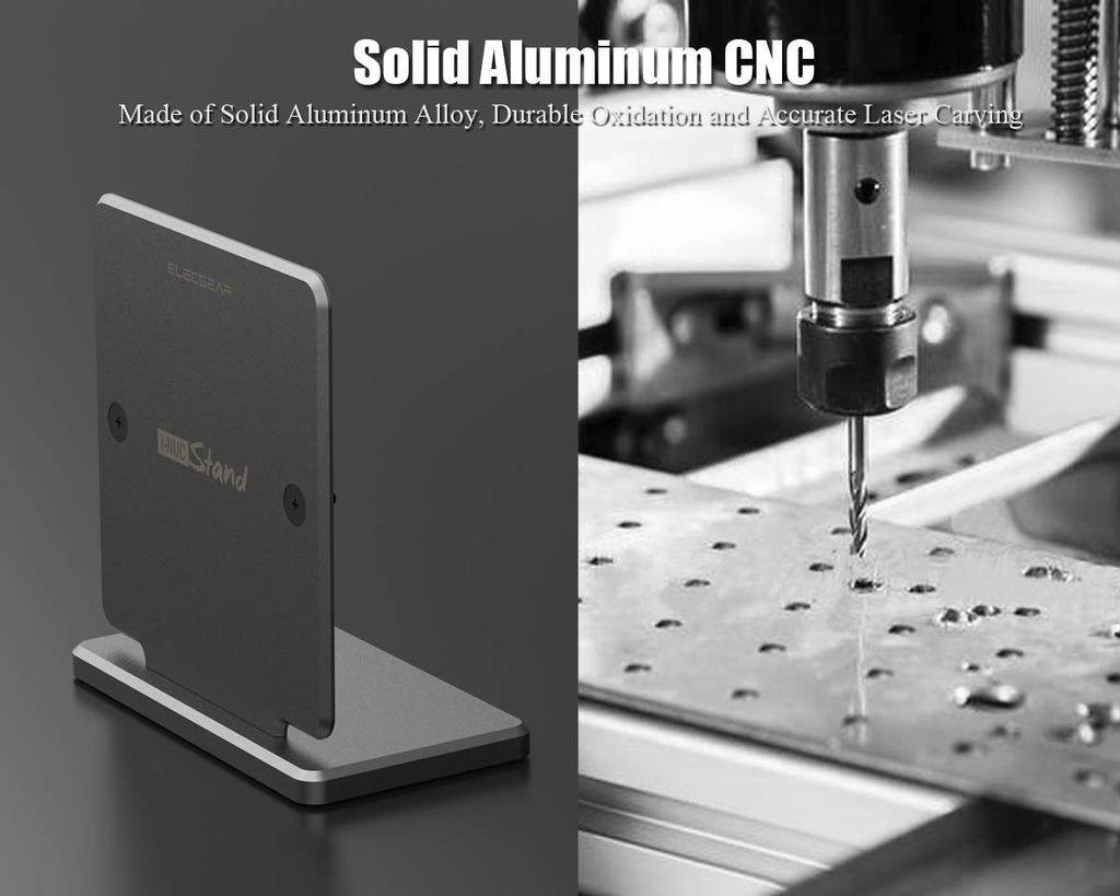 Вертикальная подставка для Intel ElecGear, алюминиевая настольная подставка, охлаждающий держатель, чехол, настольное крепление VESA, экономящий место органайзер для Intel NUC 6 Thick Edition