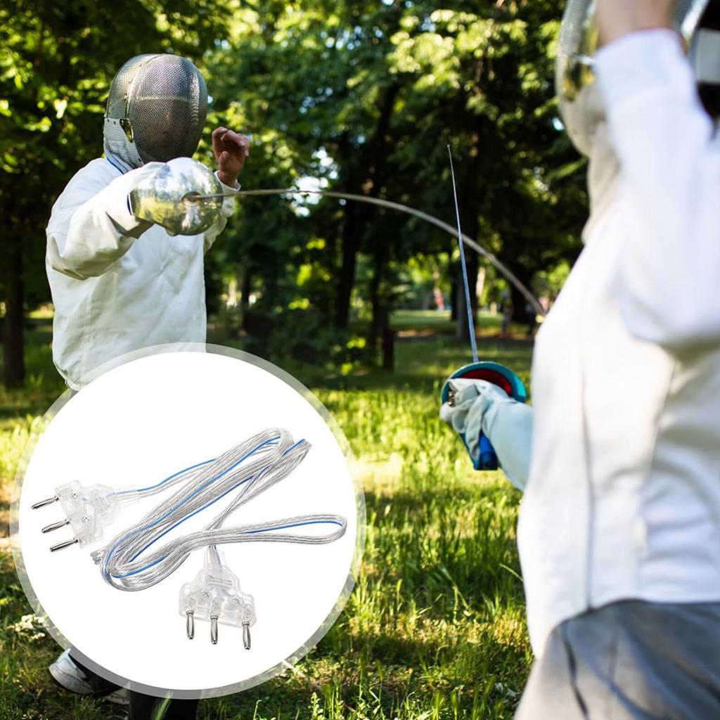 Foil Body Wire Fencing Epee Foil Hand Cord Light Weight Flexible Rockible Fencing Body Wire Pin Plug Body Cord Enduring