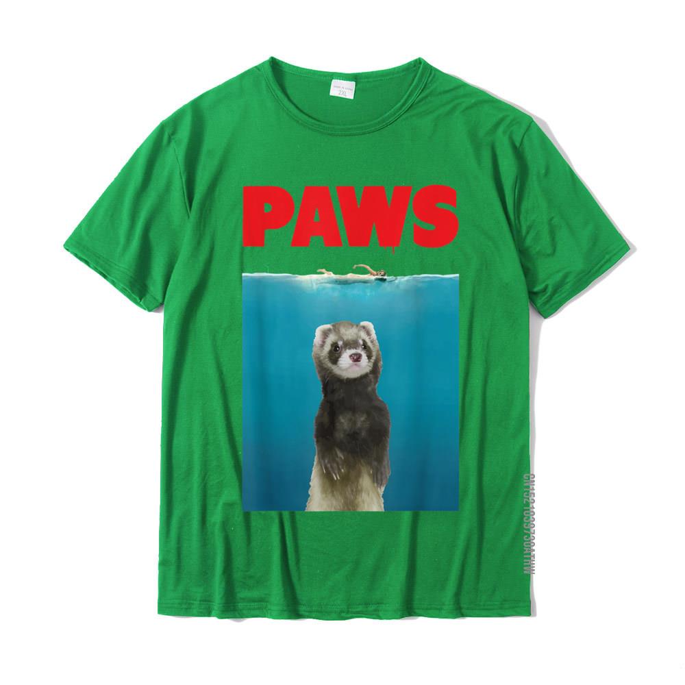 Paws Ferret Funny TShirt Parody Ferret Lover Gifts Fitness Tight Tops Tees For Men New Coming Cotton Top TShirts Print