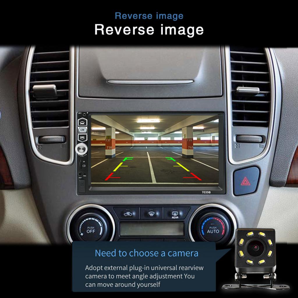 Модернизированная мультимедийная автомобильная стереосистема с ЖК-дисплеем, совместимым с Bluetooth, аудиосистемой и функцией громкой связи, встроенным микрофоном и пультом дистанционного управления