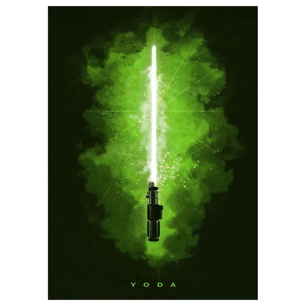 Постер к фильму Звёздные войны Домашнее украшение Световой меч Холст Принт Картина Настенное искусство Картины для декора игровой комнаты Cuadros