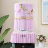 2Pcs/Set Dustproof Bucket Sleeve Lace Embroidered Printed Barrel Dust Cover Water Dispenser Cover