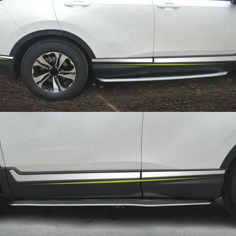6Pcs Mirror Surface Tailgate Decor Strip Trunk Anti Scratch Molding for Honda CRV 2017-2022