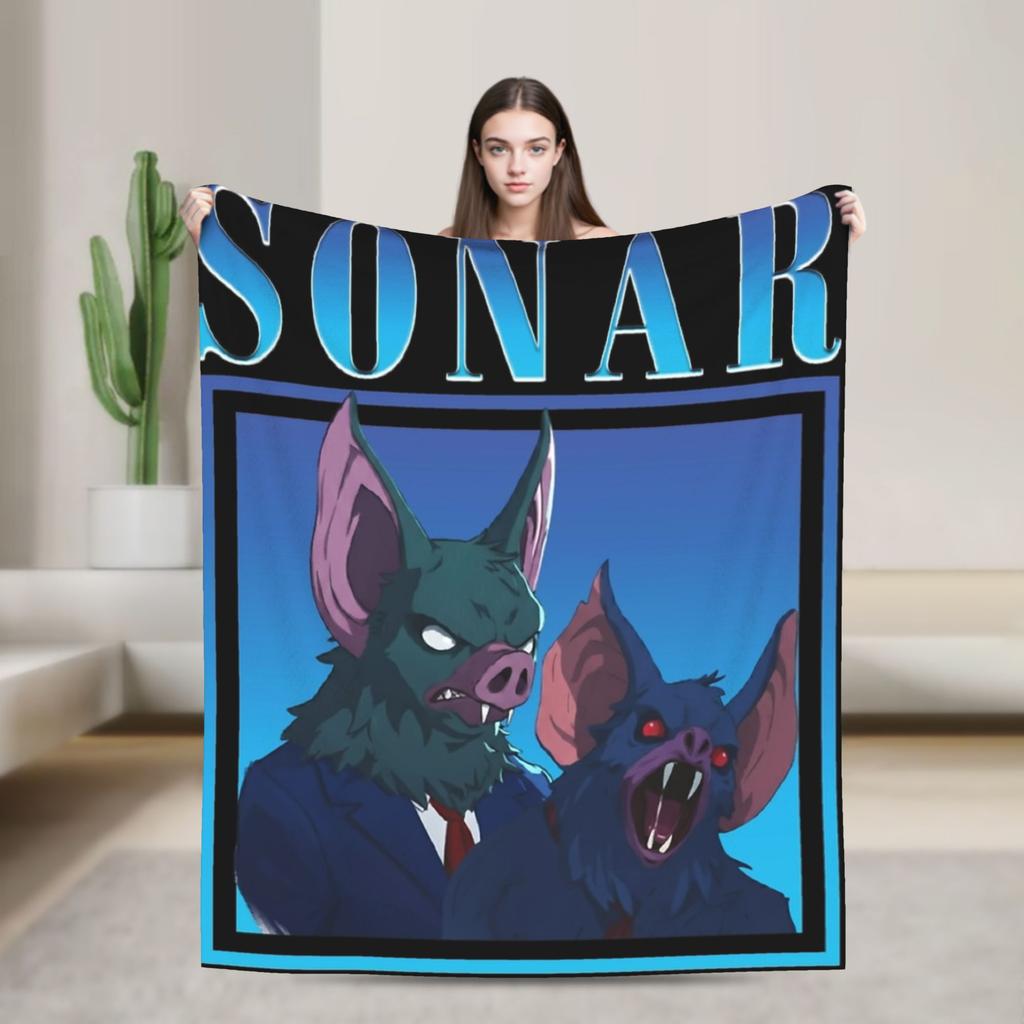 Super Soft Dispatch Game Character Collage Throw Blanket Premium Fleece Flannel Lightweight Bed Blanket Cozy Fluffy Blankets