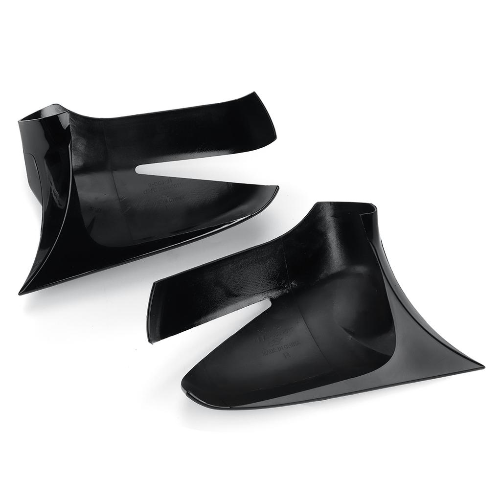 2 шт., автомобильное дополнение, крышка зеркала заднего вида, крышка зеркала заднего вида, чехол, накладка для Honda Civic 8th 2005-2011, глянцевый черный