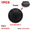 ABCD1 VW Car Front Grill Badge Rear Trunk Lid Emblem Logo 6C0853600 Auto Accessories For Volkswagen Polo 6 6C 2014 2015 2016 2017 2018