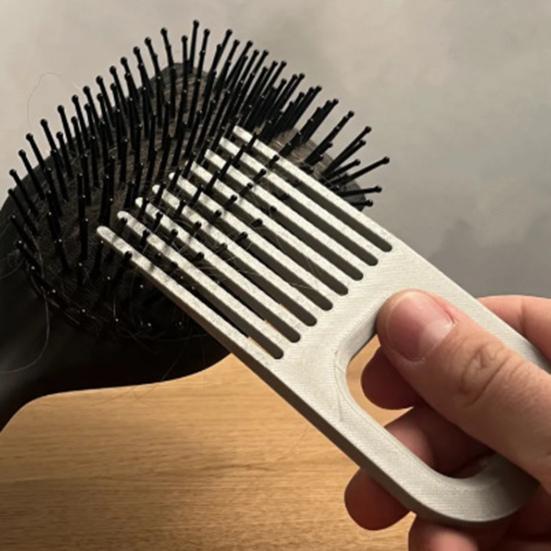 Comb Cleaner Wide Tooth Design Hair Comb Detangler Cleaner Air Cushion Comb Cleaner with Hanging Hole