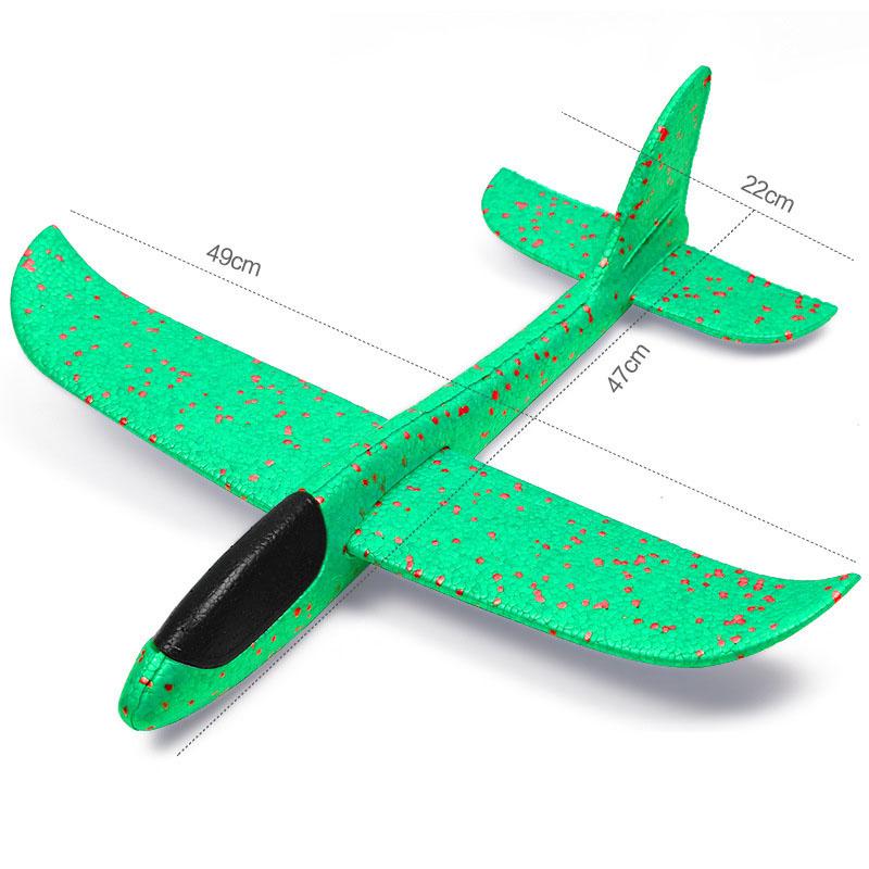 49см Большая игрушка-самолет Игрушка-самолет из пены ЭВА Метательный планер Самолет Самолет DIY Модель Игрушка Метательный самолет-карусель Детские подарки
