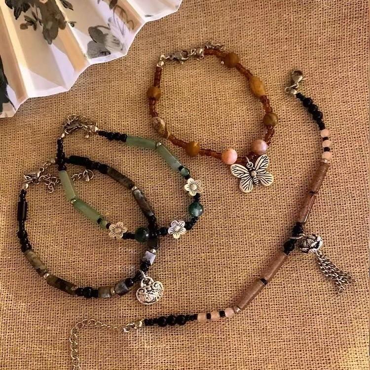 Lotus Butterfly Stylish Bracelet Retro Artistic Design Perfect For Summer Gifts