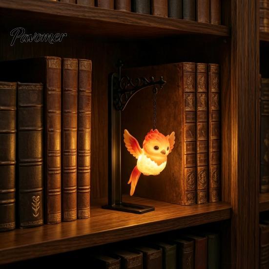 Подвесной фонарь для помещений на праздники Волшебная сова птица олень книжная подставка лампа, готический металлический светильник для книжной полки, расслабляющий светильник для чтения, берлога, винтажная библиотека, животное