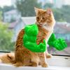 3D-печатный кошачий ошейник-рукав Легкий Забавный Хэллоуинский Костюм Аксессуар Против Царапин Регулируемый Костюм для Кошки Кошачий Аксессуар