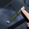 Universal Temporary Parking Card Metal Alloy Hidden Style Phone Number Card Removable Luminous Car Parking Sign Car Accessories