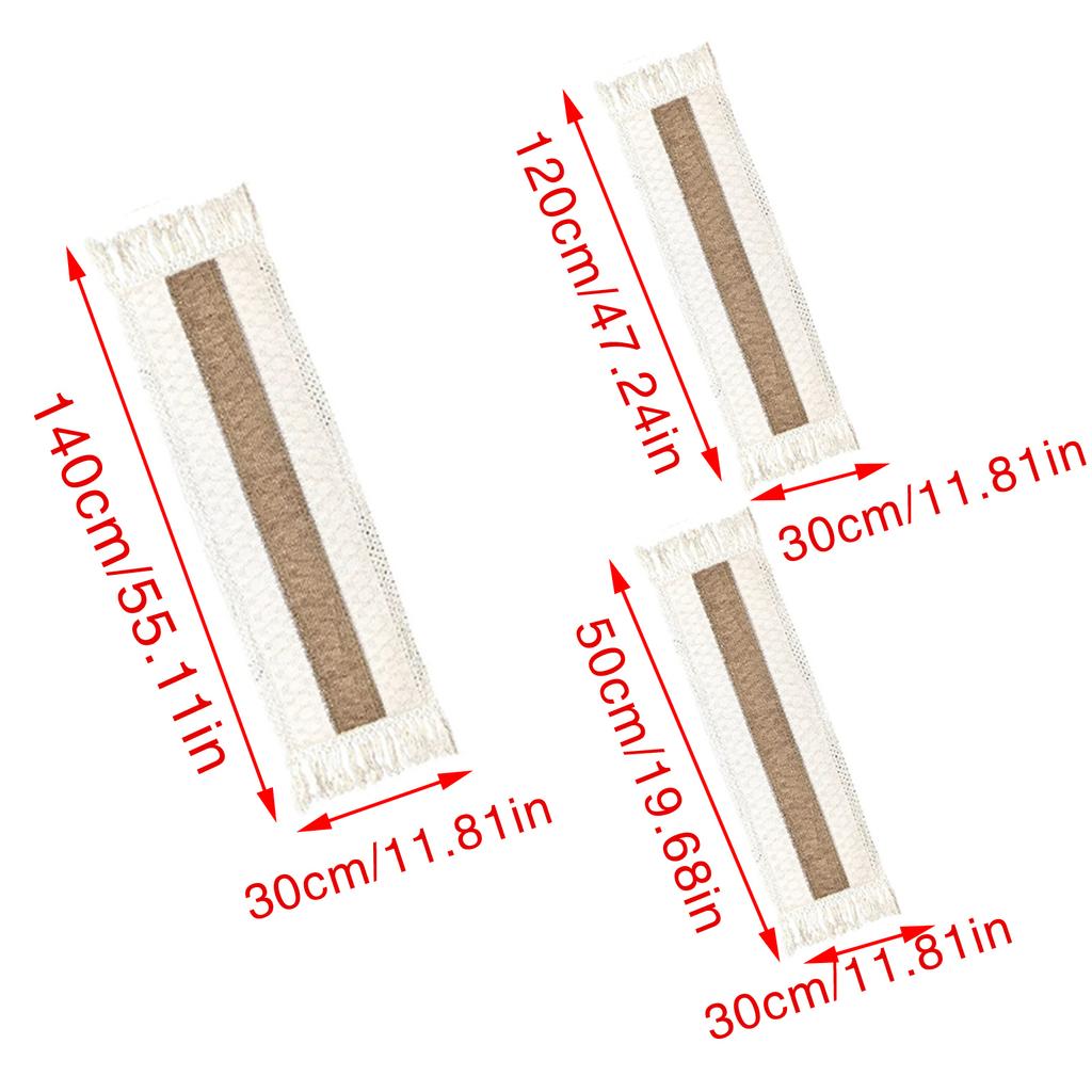 Дорожка на стол Дорожки на стол Хлопок Лен Сращивание С кисточками Декор стола Ткань Стильная скатерть для свадебной вечеринки