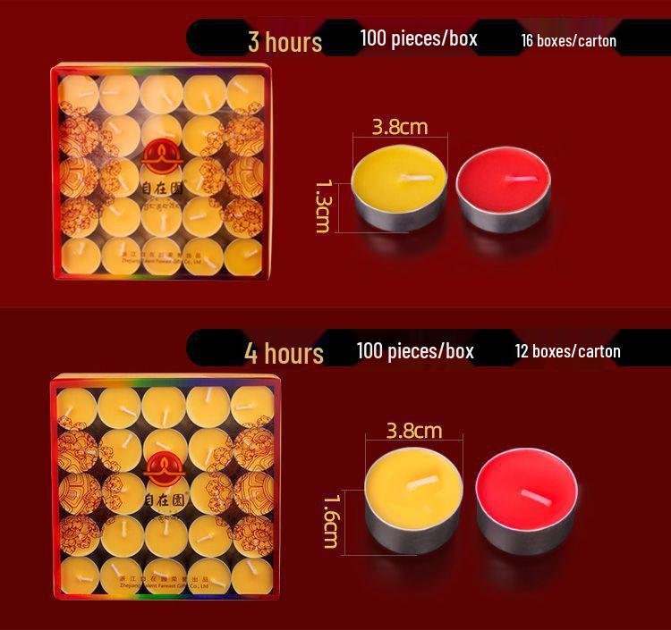 Лампада-лотос из топленого масла для подношения Будде - Доступна с длительностью горения от 1,5 до 24 часов