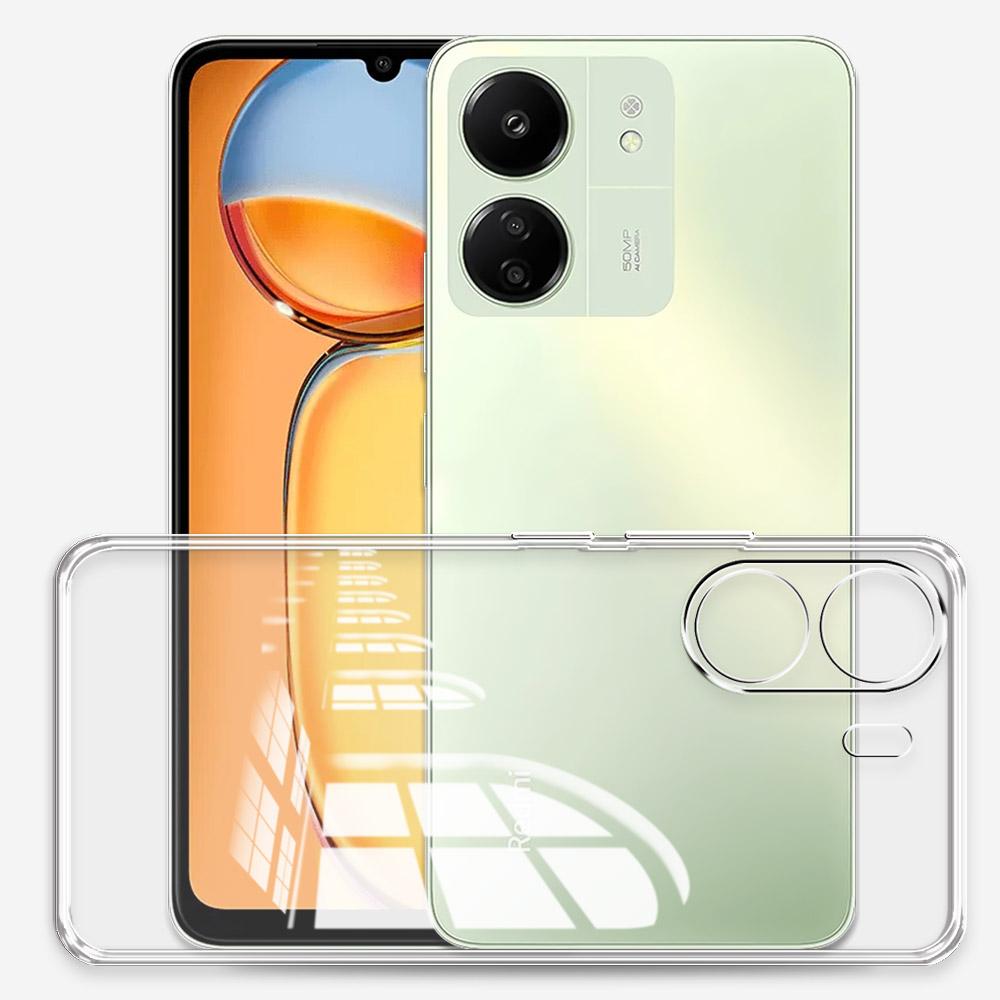 Для Redmi 13C Чехол Прозрачный Силиконовый Мягкий Чехол Для Телефона Для Redmi 13R Защитный Противоударный Чехол Для Xiaomi Redmi13C 13 C 13C 2023 Coque