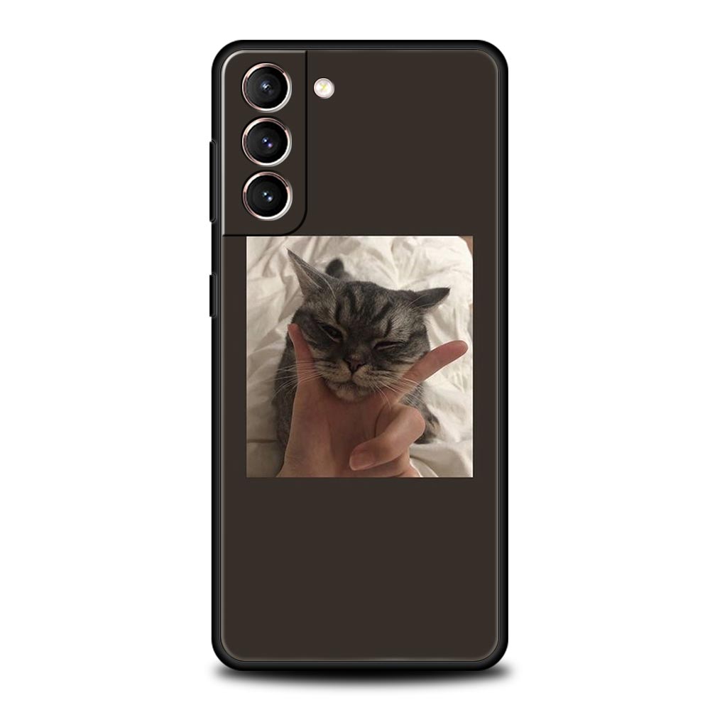 Cute Puppy Cat Phone Case For Samsung Galaxy S24 S23 S22 S20 Ultra S21 FE 5G S10 S9 Plus S10E Soft Silicone Cover