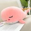 Plush Whale Soft Toy Stuffed Soft Plushie Sea Animals Whale Doll Huggable Ocean Plush Toy Bluepink 304565Cm