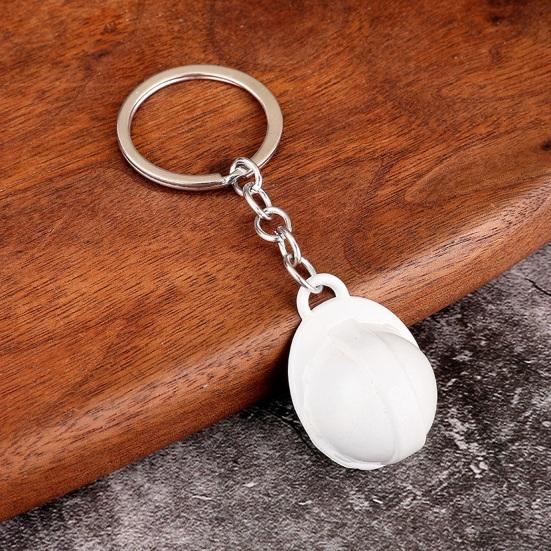 Брелок в виде каски Портативный Мини-дизайн шлема Яркий цвет Брелок Компактный размер Идентификатор ключей Аксессуар для рюкзака