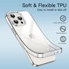 Case for iPhone 16 Pro Max with 2 Tempered Glasses - Reinforced Protection Transparent Silicone Case