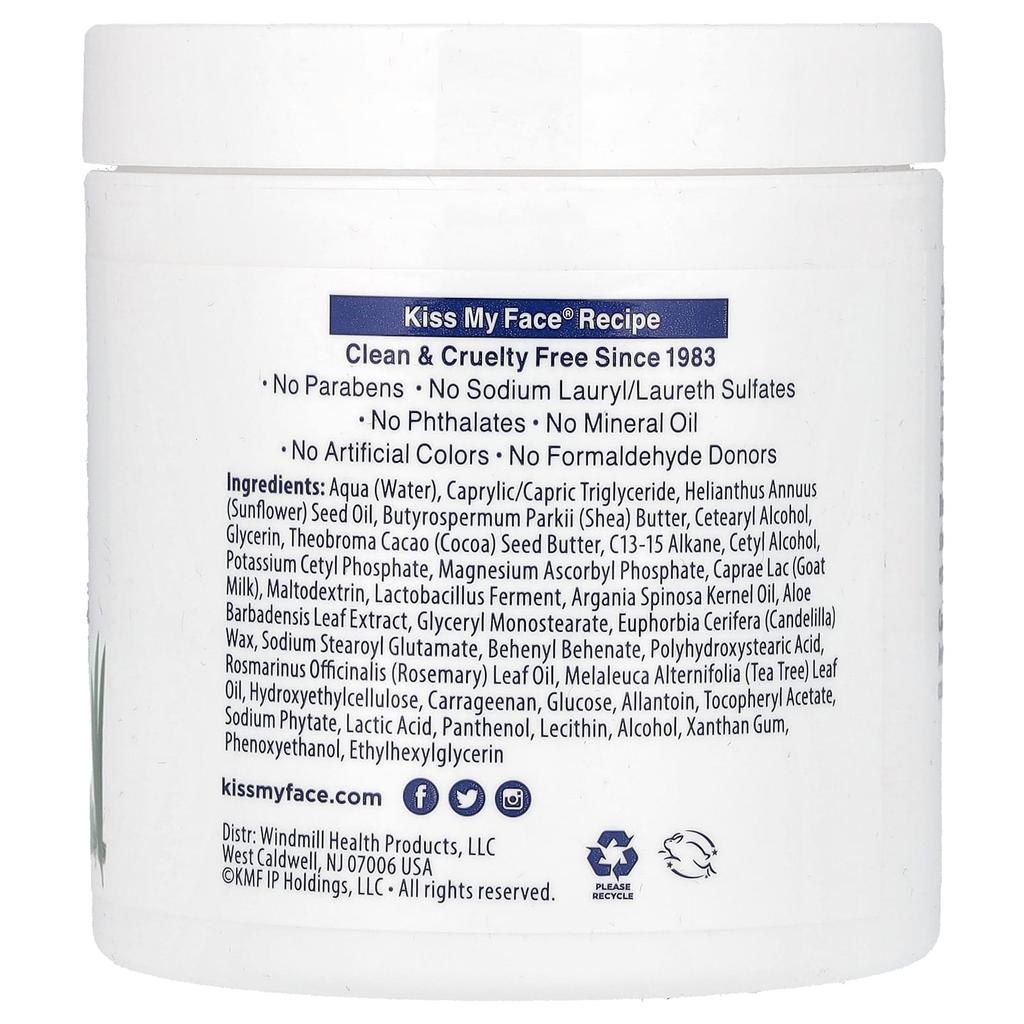 Масло для тела из козьего молока, Розмарин + Чайное дерево, 170 г(6 унций)