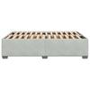 Bed Frame without Mattress Light Grey 160x200 cm Velvet