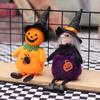 Halloween Decorations Plush Pumpkin Witch Doll Small Pendant Holiday Party Scene Atmosphere Decoration Props