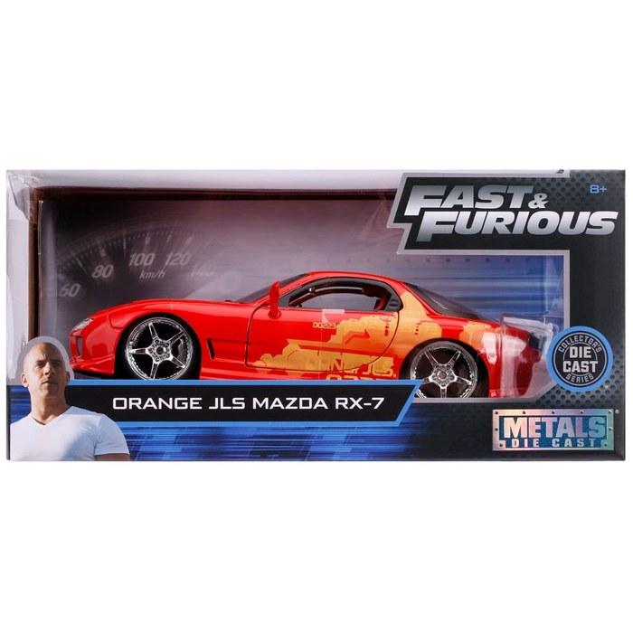 Kyosho Jada Toys Серия Fast & Furious 1/24 Mazda RX-7 (Оранж Джулиус) JADA30747 Разноцветный