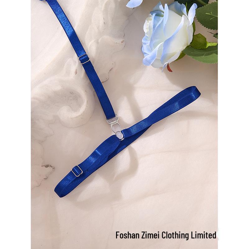 Y Прозрачный сетчатый комплект нижнего белья для трансграничной торговли: Сексуальный женский прозрачный бюстгальтер из трех частей