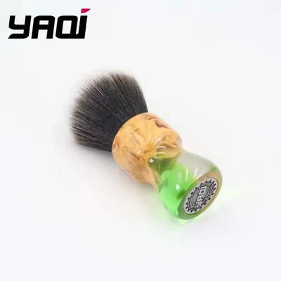 YAQI Goblin 24 мм Дорожная кисть для бритья Синтетический узел Хаски Мужская кисть для бритья и набор мыла для бритья