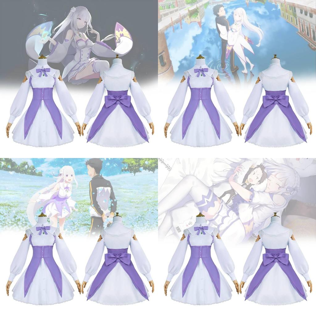 Очаровательный косплей Эмилии из Re Zero: Жизнь с нуля в другом мире для фанатов