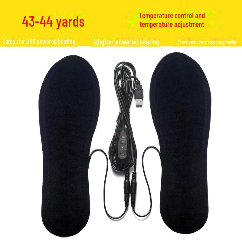 Стельки с подогревом, перезаряжаемые через USB - электрические грелки для ног на всю подошву