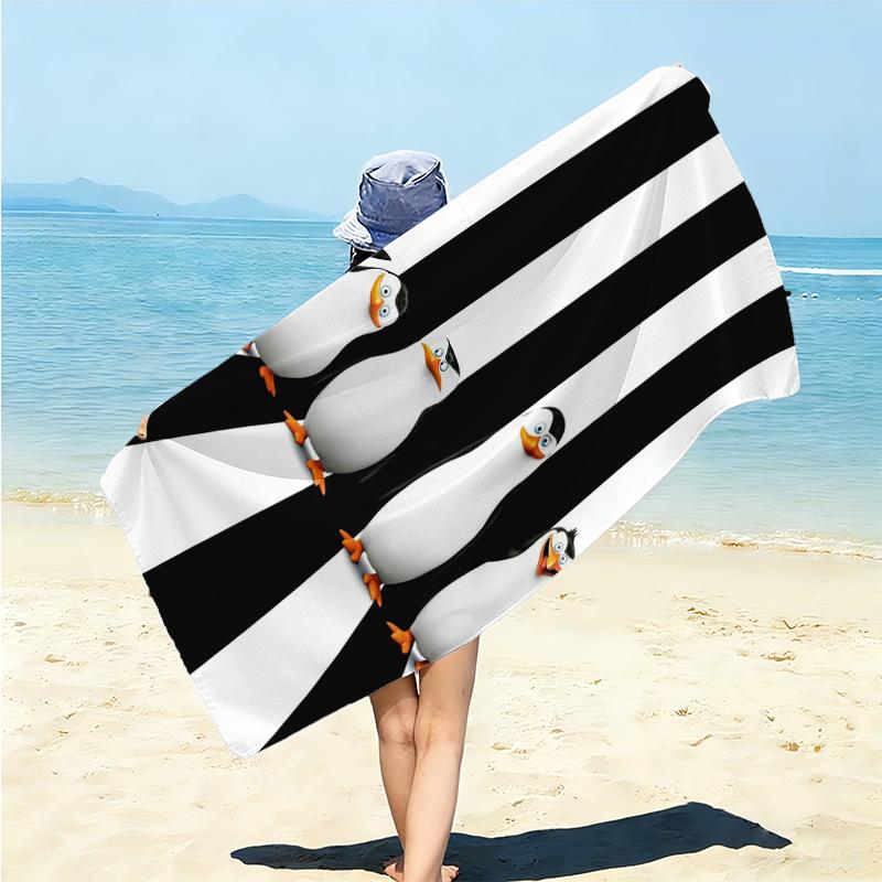 1Pc Animals Savannah Together Beach Towel Microfiber Beach Towel Thin Absorbent For Beach Swimming Yoga Bath Sports 0917299