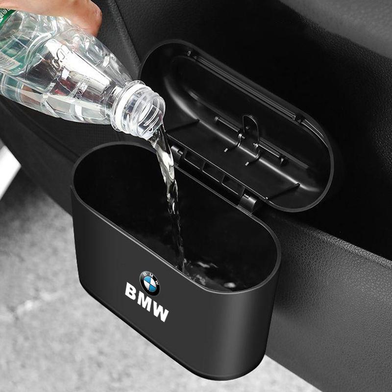 2026 Hot Car Trash Bin Storage Box Hanging Trash For BMW Series i3 i4 G07 G06 G05 G02 G01 F48 F39 G42 G30 G20 G26 Interior Accessories