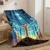 Jesus Cross Starry Sky Blanket  Printed Blanket for Living Room Bed Couch lunch break Soft Cozy Blanket for Friend's festival Gift