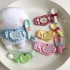Self Deprecating Bear 10cm Doll Apple Bib Accessories Soft Cotton Plush Gift for Kids Display Shelf